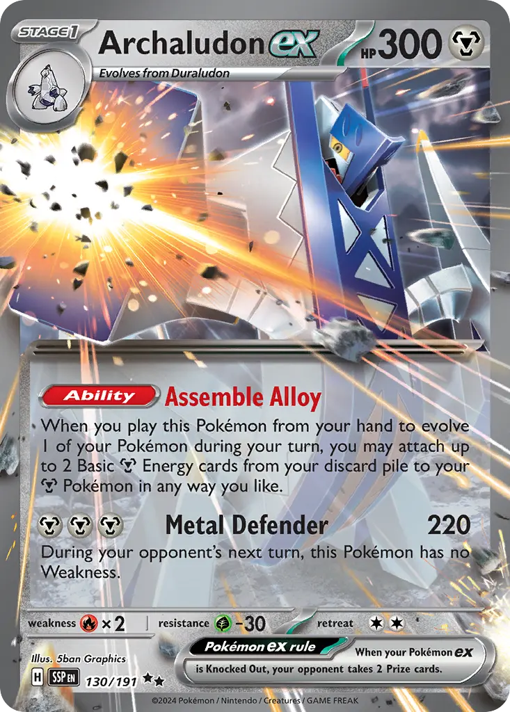 Archaludon ex (Surging Sparks) - Pokémon in TCG Land