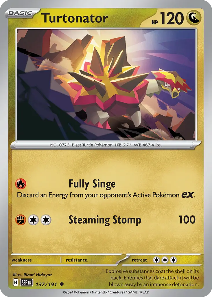 Turtonator (Surging Sparks) - Pokémon in TCG Land