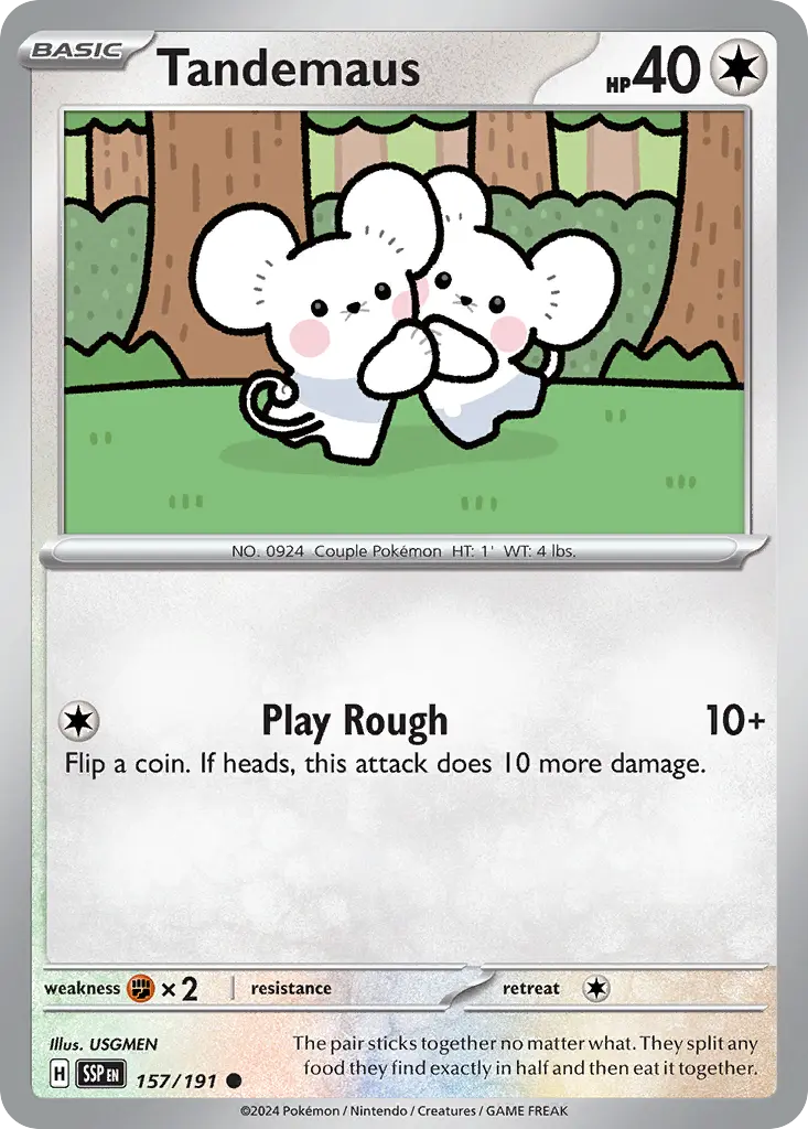 Tandemaus (Surging Sparks) - Pokémon in TCG Land