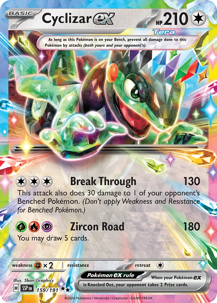 Cyclizar ex (Surging Sparks) - Pokémon in TCG Land