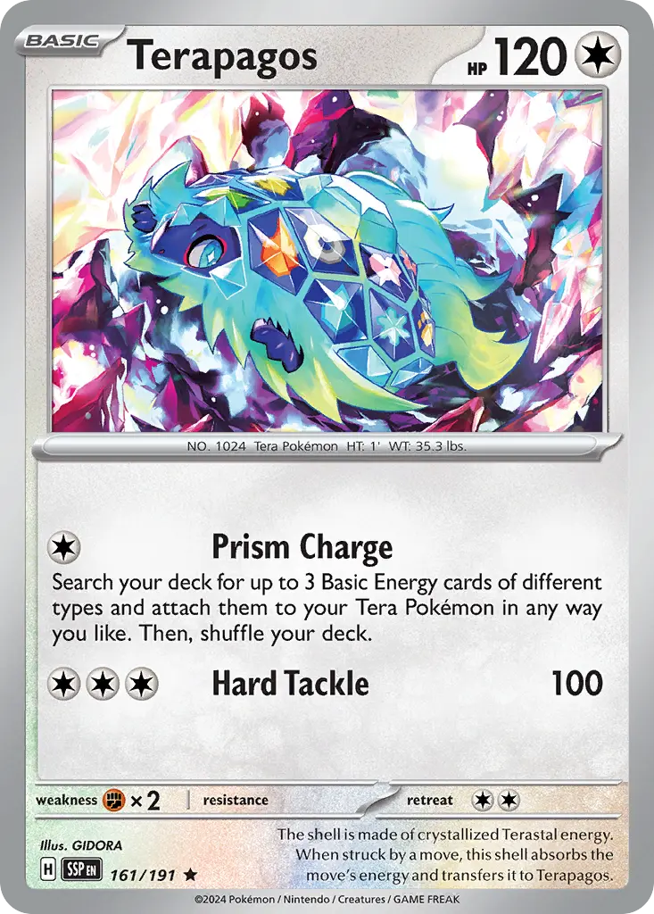 Terapagos (Surging Sparks) - Pokémon in TCG Land
