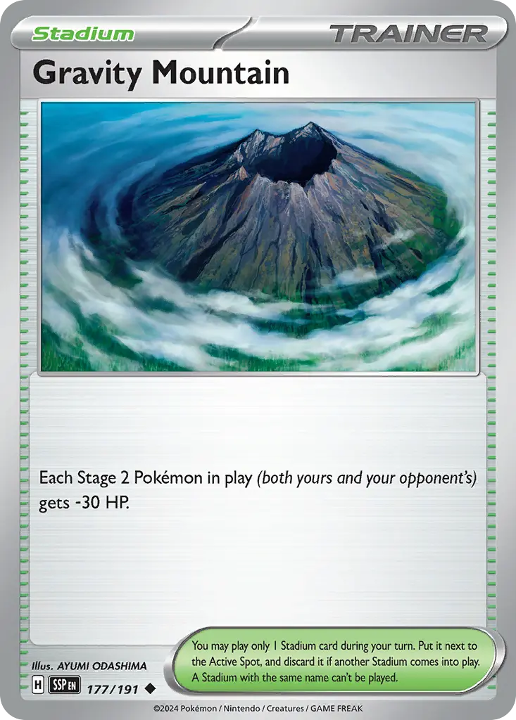 Gravity Mountain (Surging Sparks) - Pokémon in TCG Land