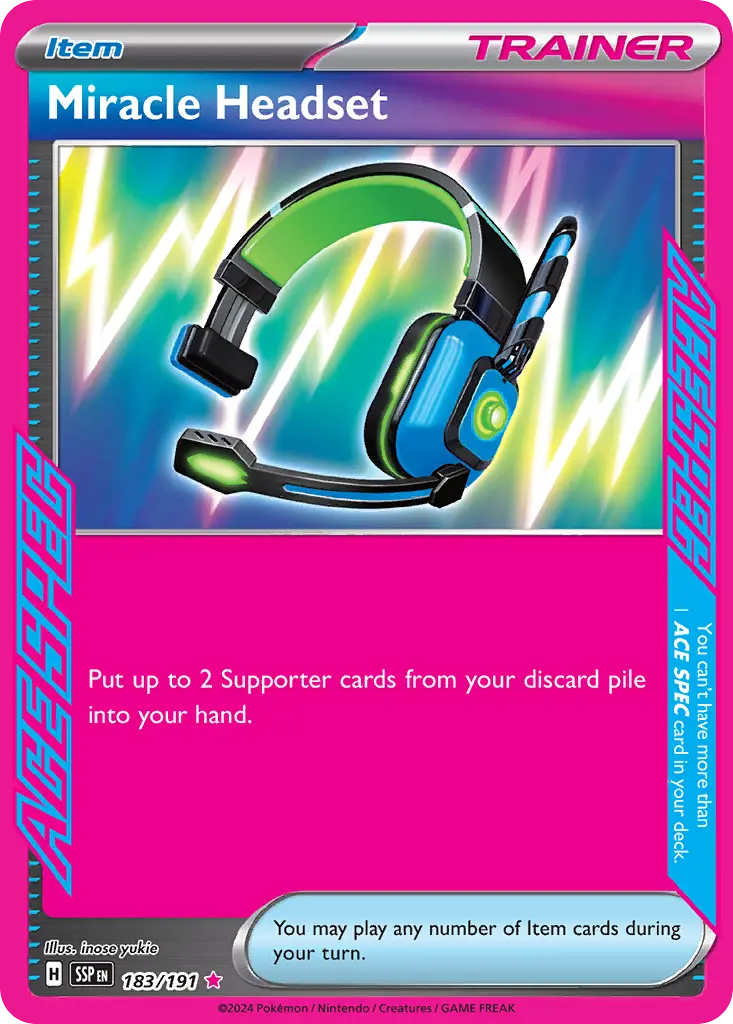 Miracle Headset (Surging Sparks) - Pokémon in TCG Land