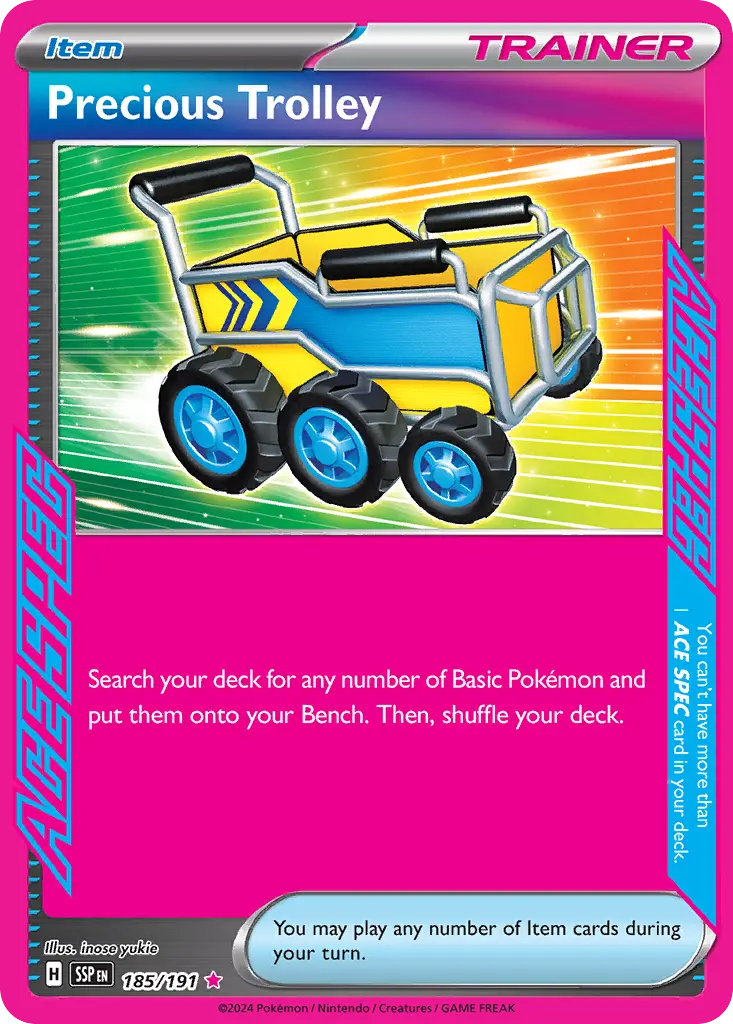 Precious Trolley (Surging Sparks) - Pokémon in TCG Land