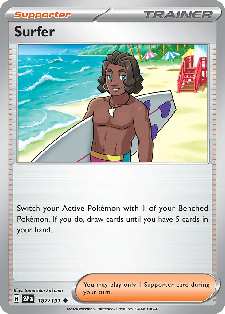 Surfer (Surging Sparks) - Pokémon in TCG Land