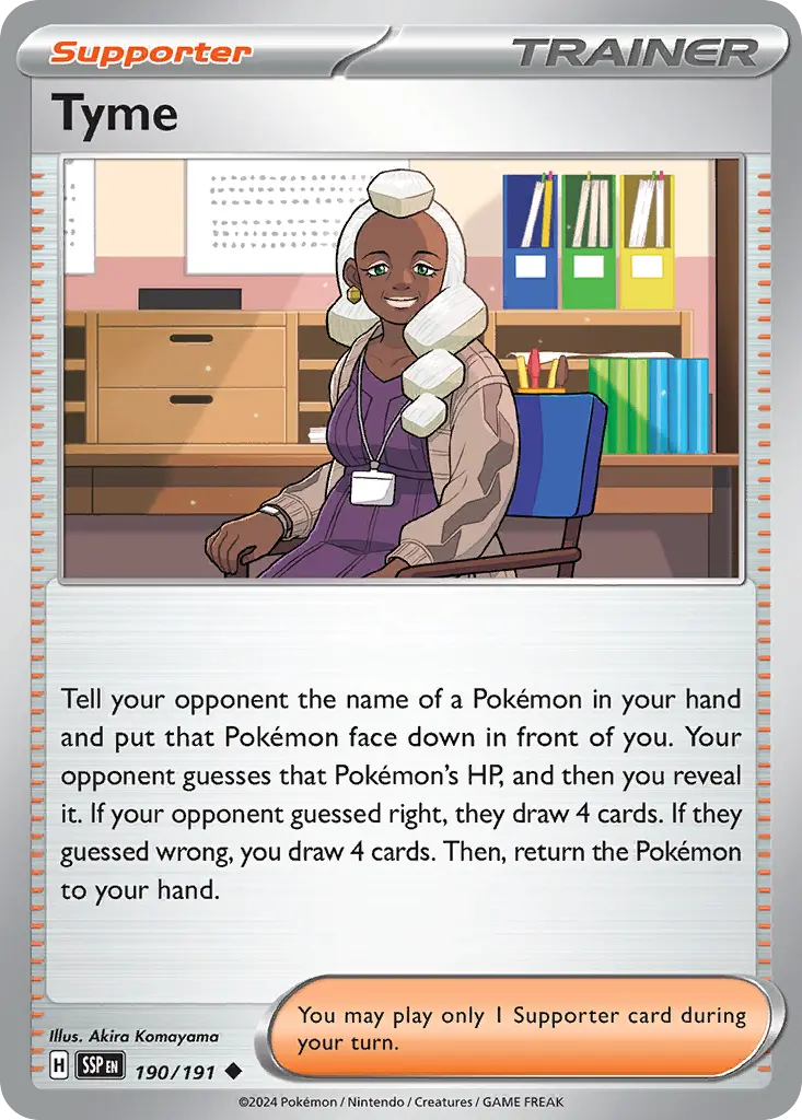 Tyme (Surging Sparks) - Pokémon in TCG Land