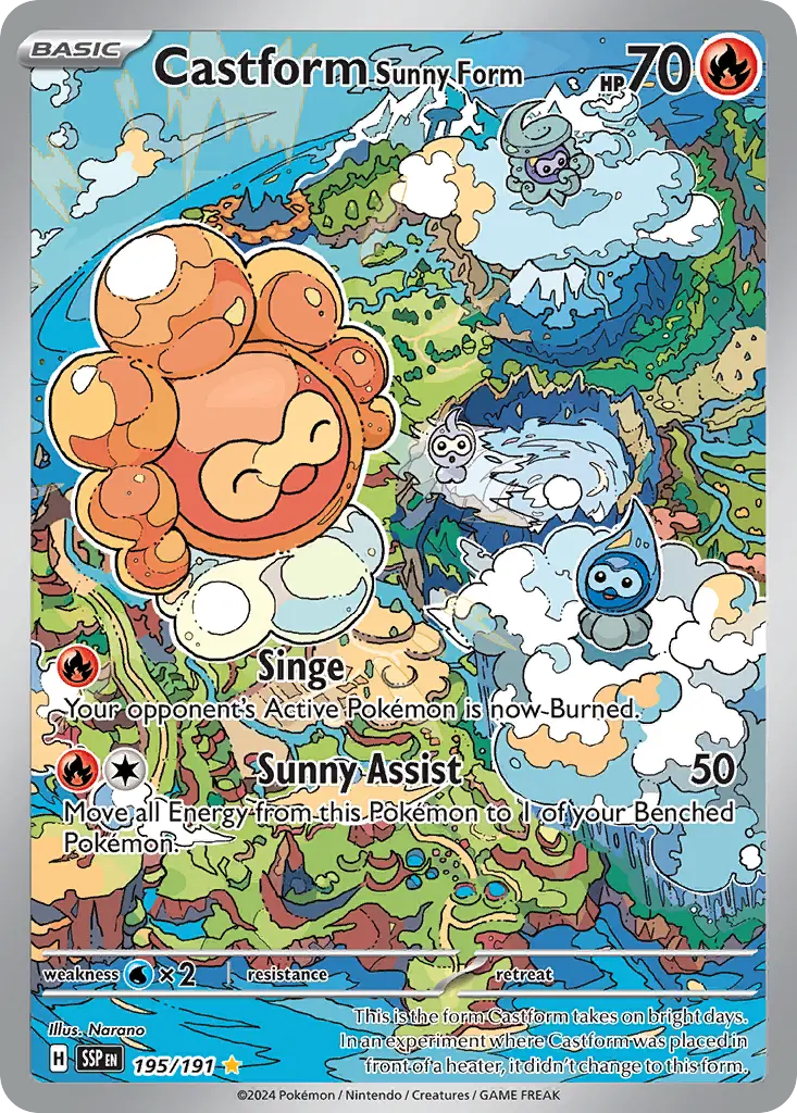 Castform Sunny Form (Surging Sparks) - Pokémon in TCG Land