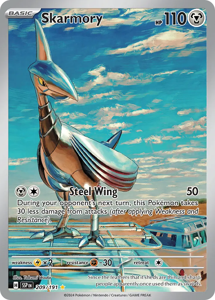Skarmory (Surging Sparks) - Pokémon in TCG Land