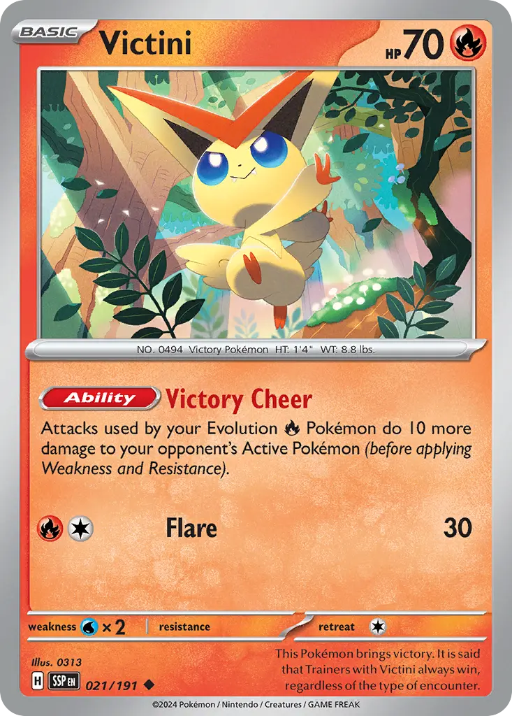 Victini (Surging Sparks) - Pokémon in TCG Land