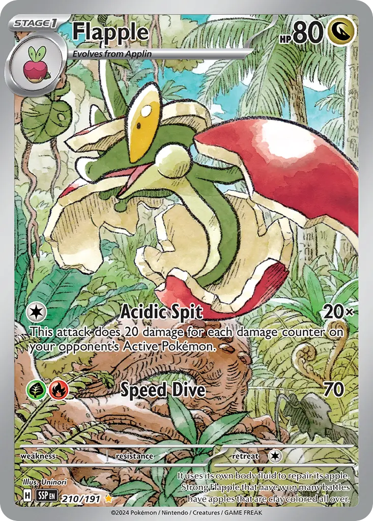 Flapple (Surging Sparks) - Pokémon in TCG Land