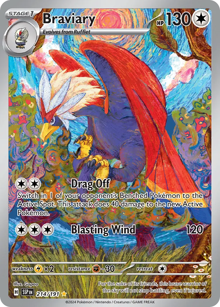 Braviary (Surging Sparks) - Pokémon in TCG Land México