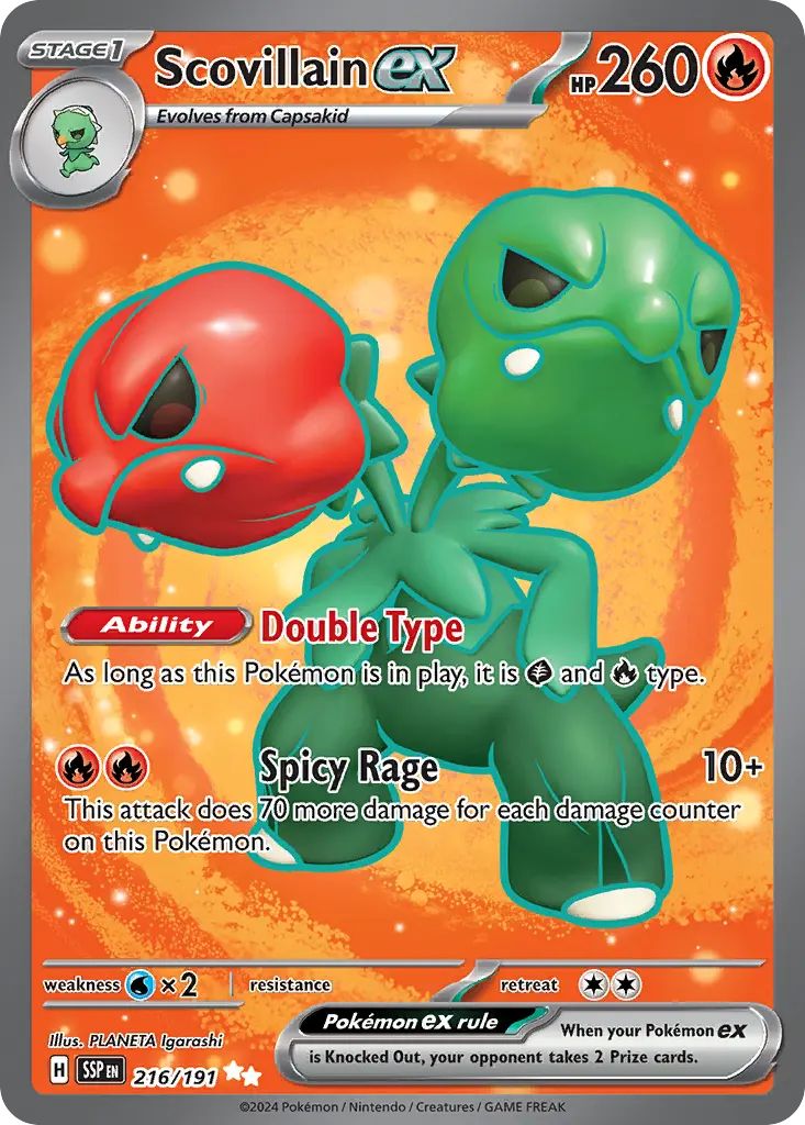 Scovillain ex (Surging Sparks) - Pokémon in TCG Land México