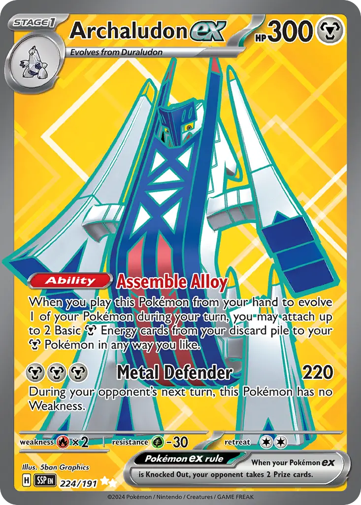Archaludon ex (Surging Sparks) - Pokémon in TCG Land