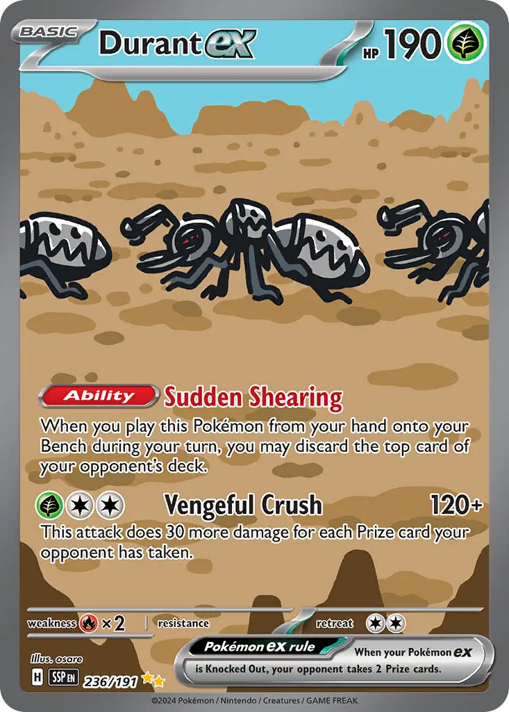 Durant ex (Surging Sparks) - Pokémon in TCG Land