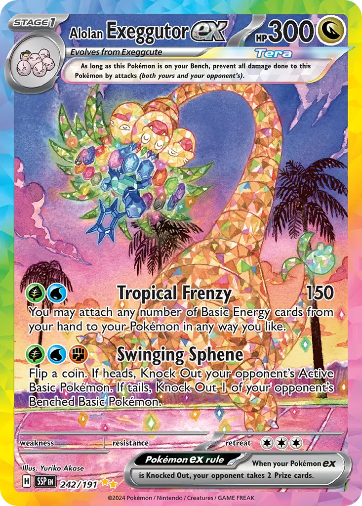 Alolan Exeggutor ex (Surging Sparks) - Pokémon in TCG Land