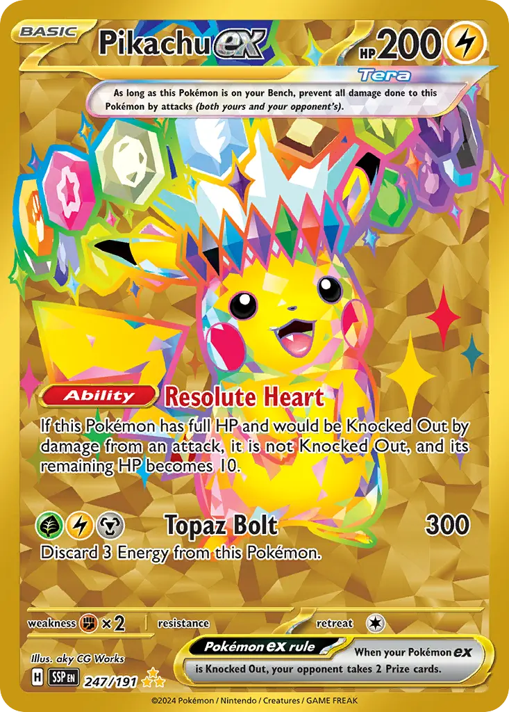Pikachu ex (Surging Sparks) - Pokémon in TCG Land