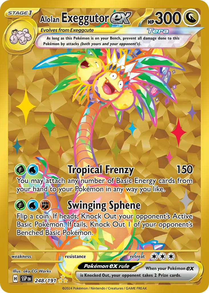 Alolan Exeggutor ex (Surging Sparks) - Pokémon in TCG Land