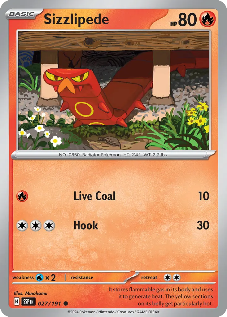 Sizzlipede (Surging Sparks) - Pokémon in TCG Land