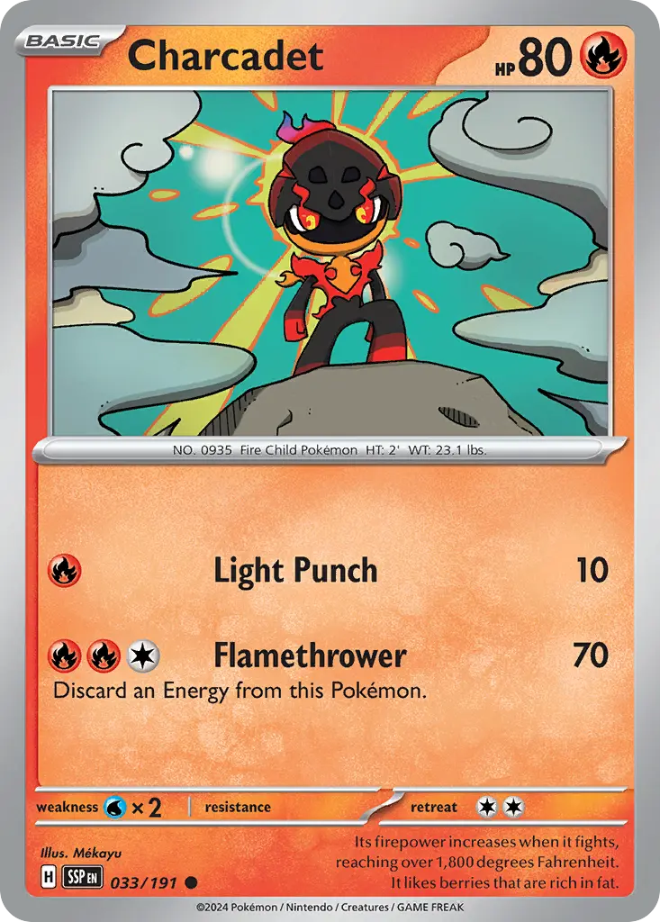 Charcadet (Surging Sparks) - Pokémon in TCG Land México