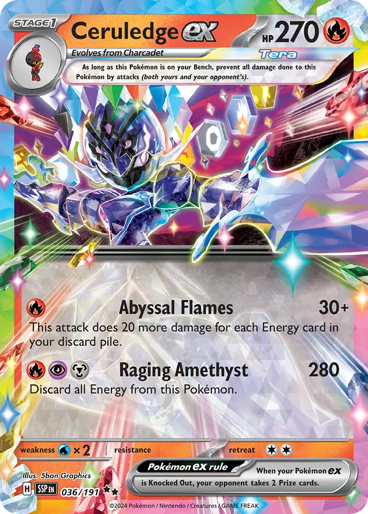 Ceruledge ex (Surging Sparks) - Pokémon in TCG Land