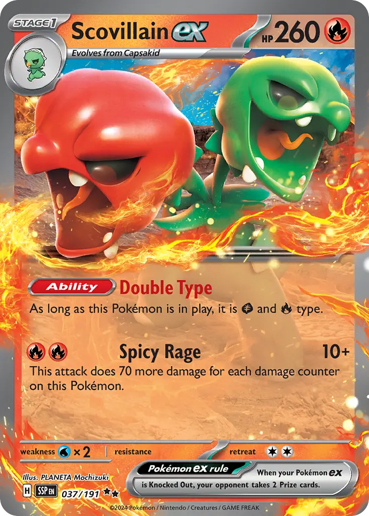 Scovillain ex (Surging Sparks) - Pokémon in TCG Land
