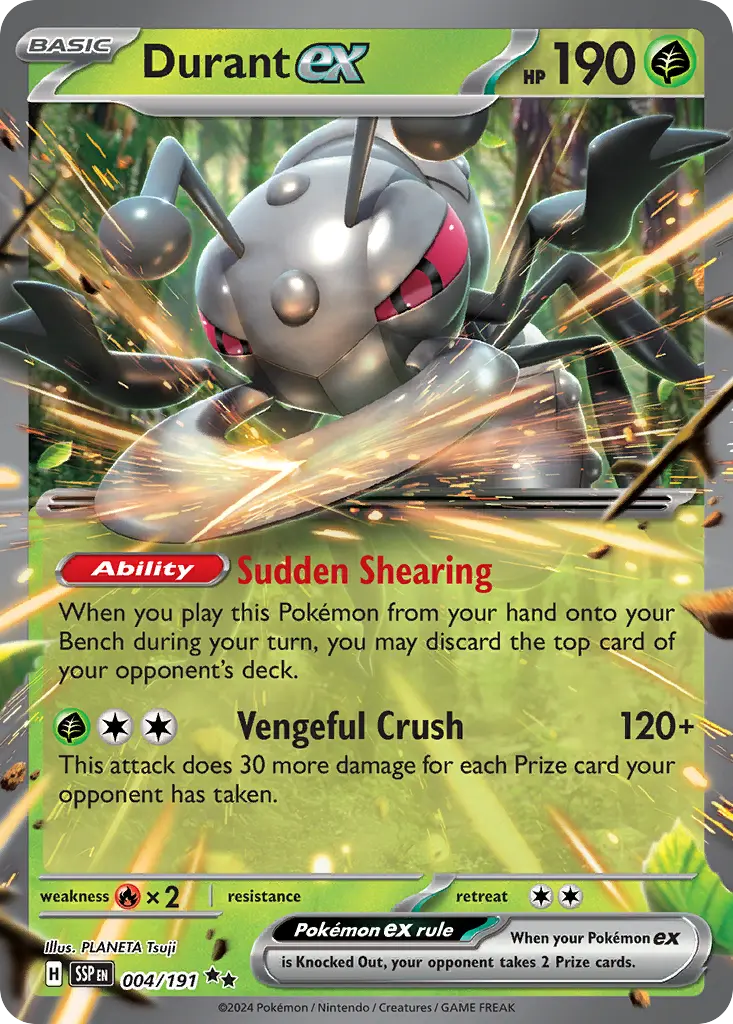 Durant ex (Surging Sparks) - Pokémon in TCG Land