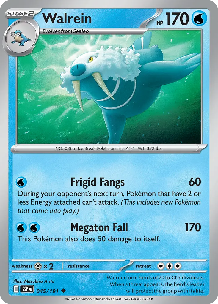 Walrein (Surging Sparks) - Pokémon in TCG Land México