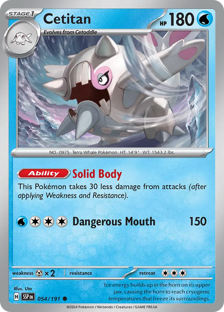 Cetitan (Surging Sparks) - Pokémon in TCG Land