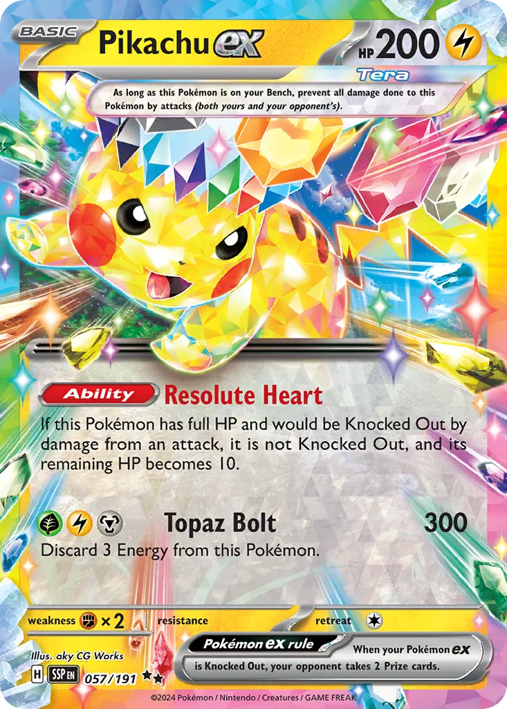 Pikachu ex (Surging Sparks) - Pokémon in TCG Land