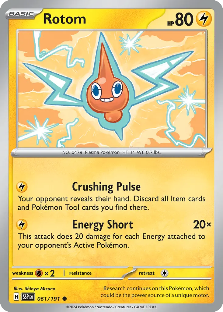 Rotom (Surging Sparks) - Pokémon in TCG Land