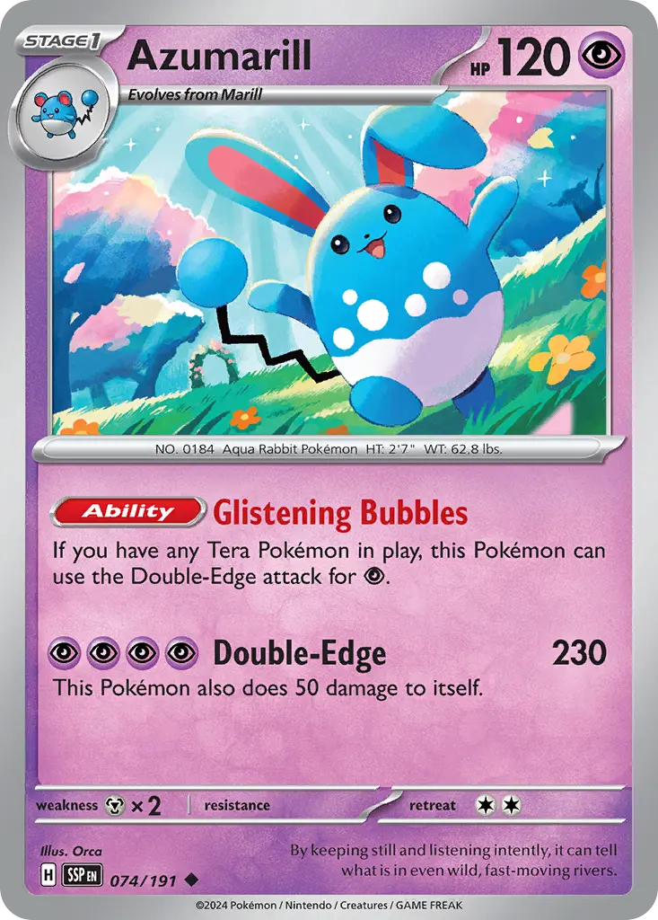Azumarill (Surging Sparks) - Pokémon in TCG Land México