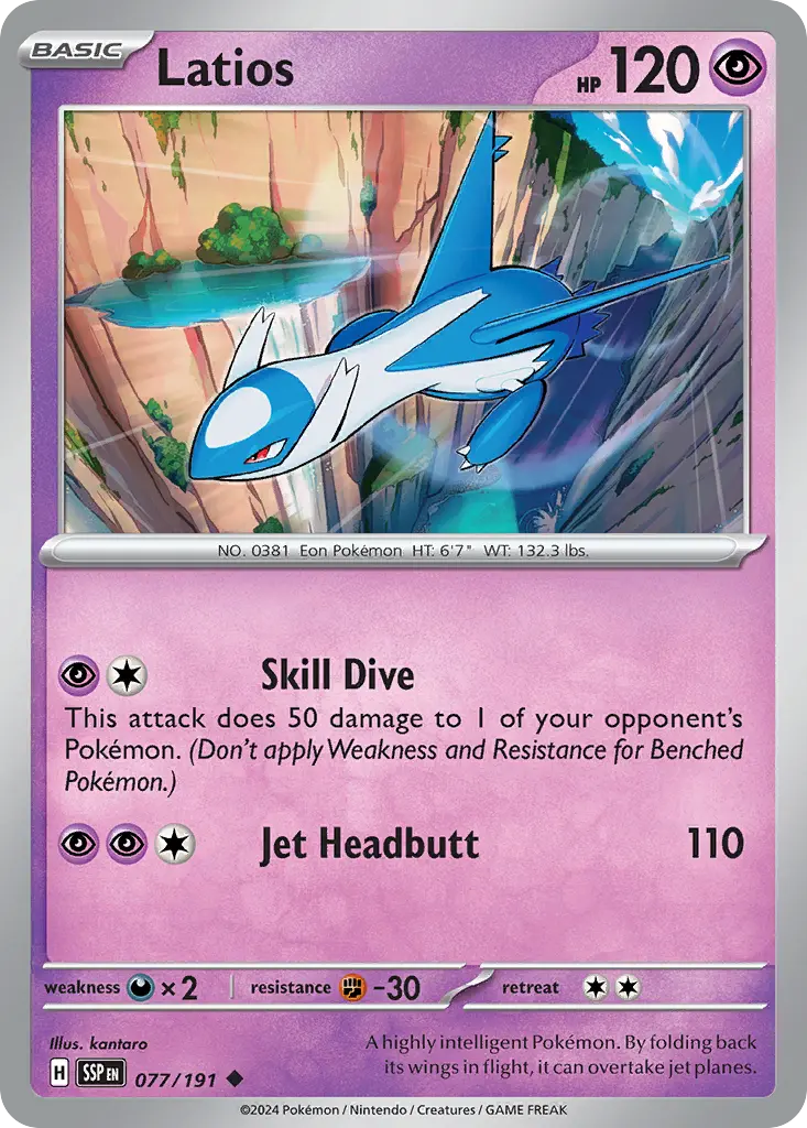 Latios (Surging Sparks) - Pokémon in TCG Land