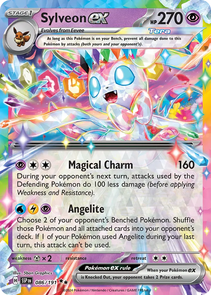 Sylveon ex (Surging Sparks) - Pokémon in TCG Land