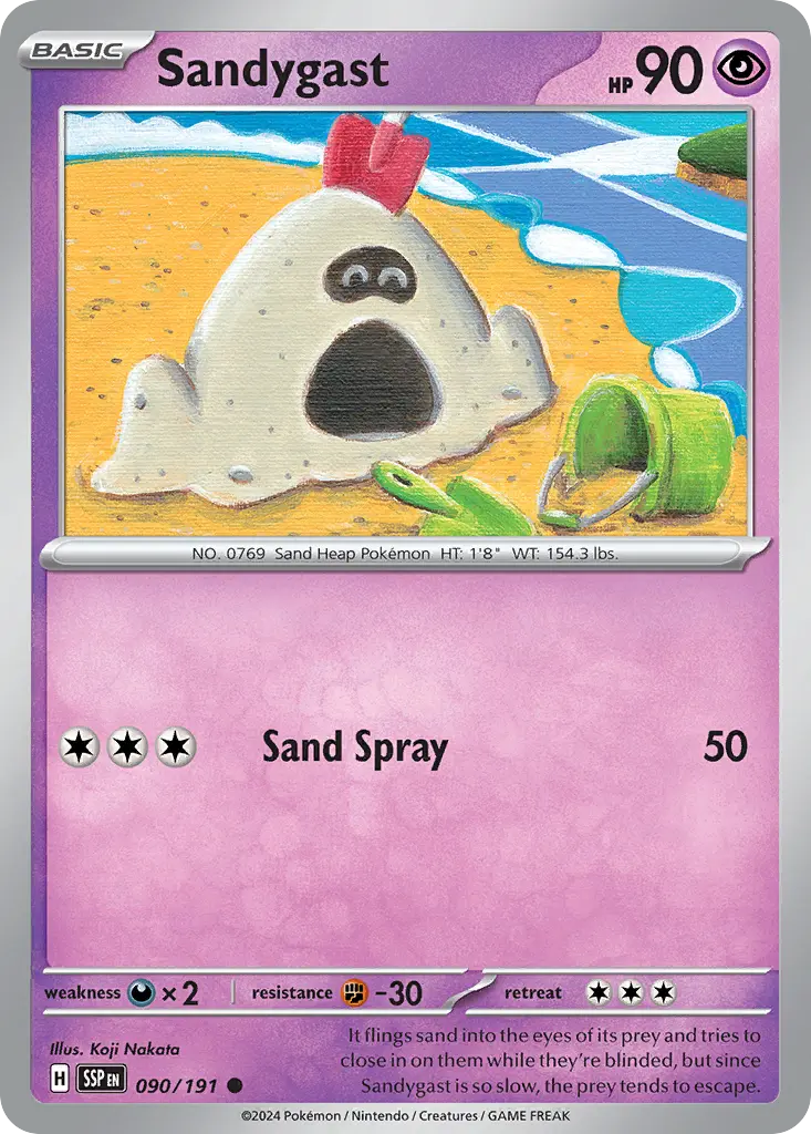 Sandygast (Surging Sparks) - Pokémon in TCG Land