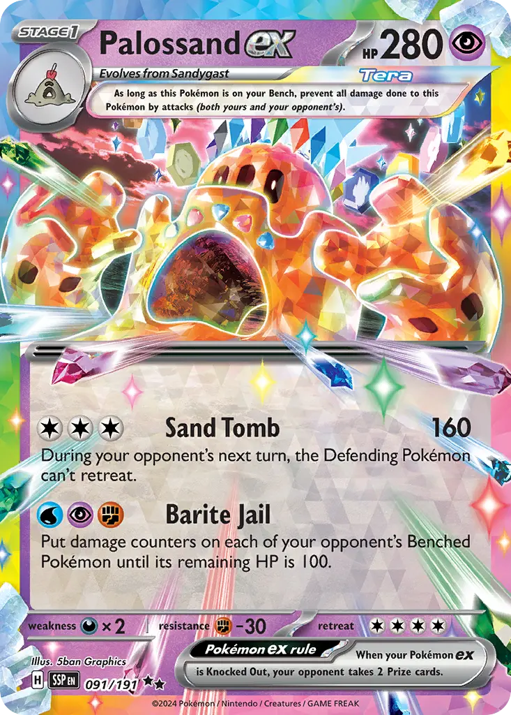 Palossand ex (Surging Sparks) - Pokémon in TCG Land