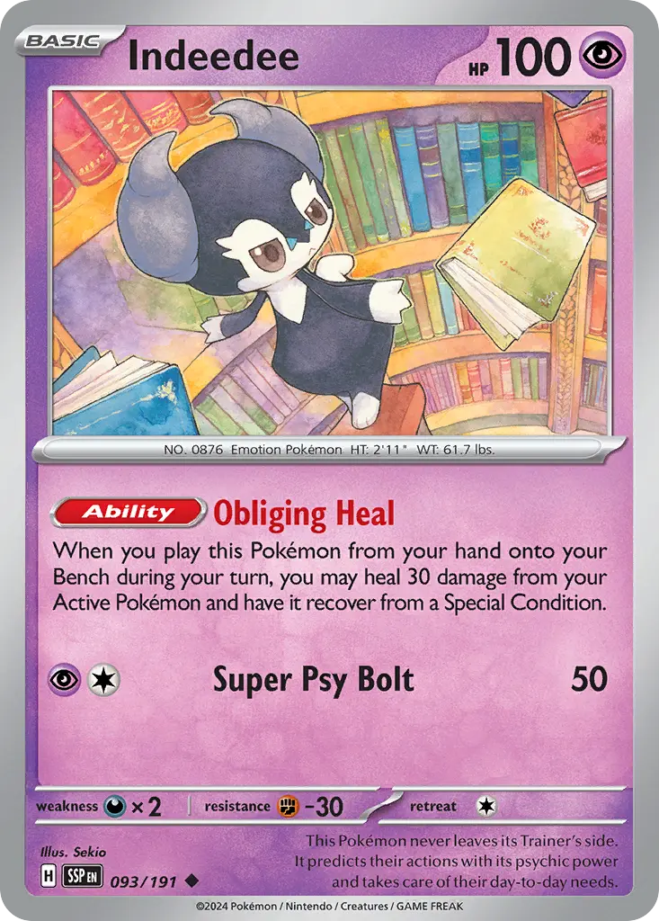 Indeedee (Surging Sparks) - Pokémon in TCG Land