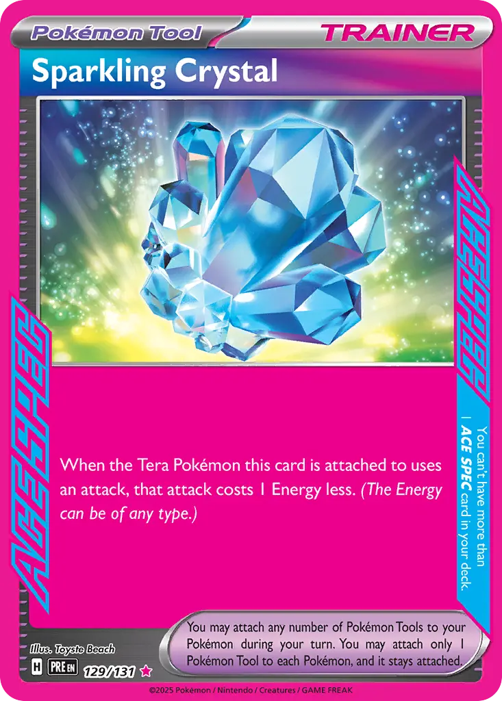 Sparkling Crystal (Prismatic Evolutions) - Pokémon in TCG Land México