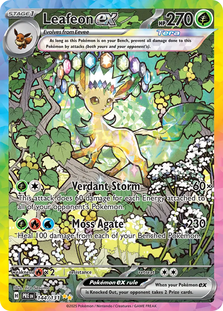 Leafeon ex (Prismatic Evolutions) - Pokémon in TCG Land