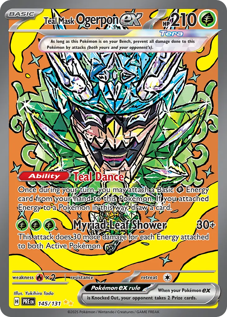 Teal Mask Ogerpon ex (Prismatic Evolutions) - Pokémon in TCG Land