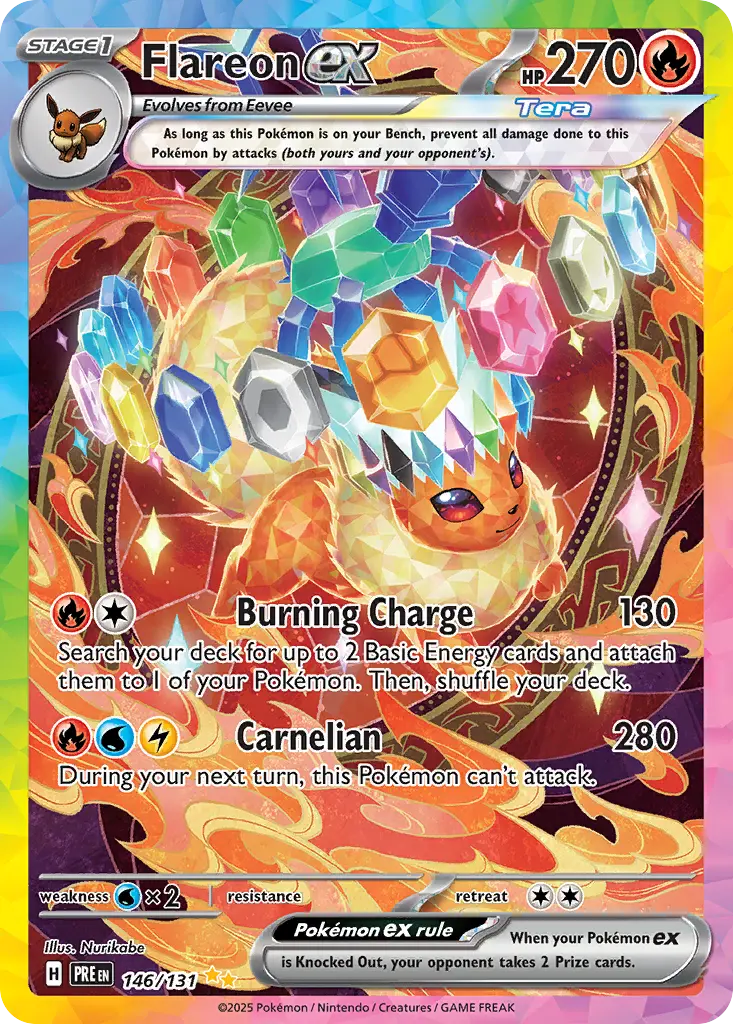 Flareon ex (Prismatic Evolutions) - Pokémon in TCG Land México