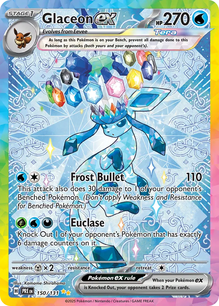 Glaceon ex (Prismatic Evolutions) - Pokémon in TCG Land