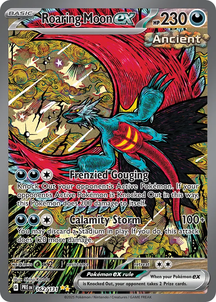 Roaring Moon ex (Prismatic Evolutions) - Pokémon in TCG Land