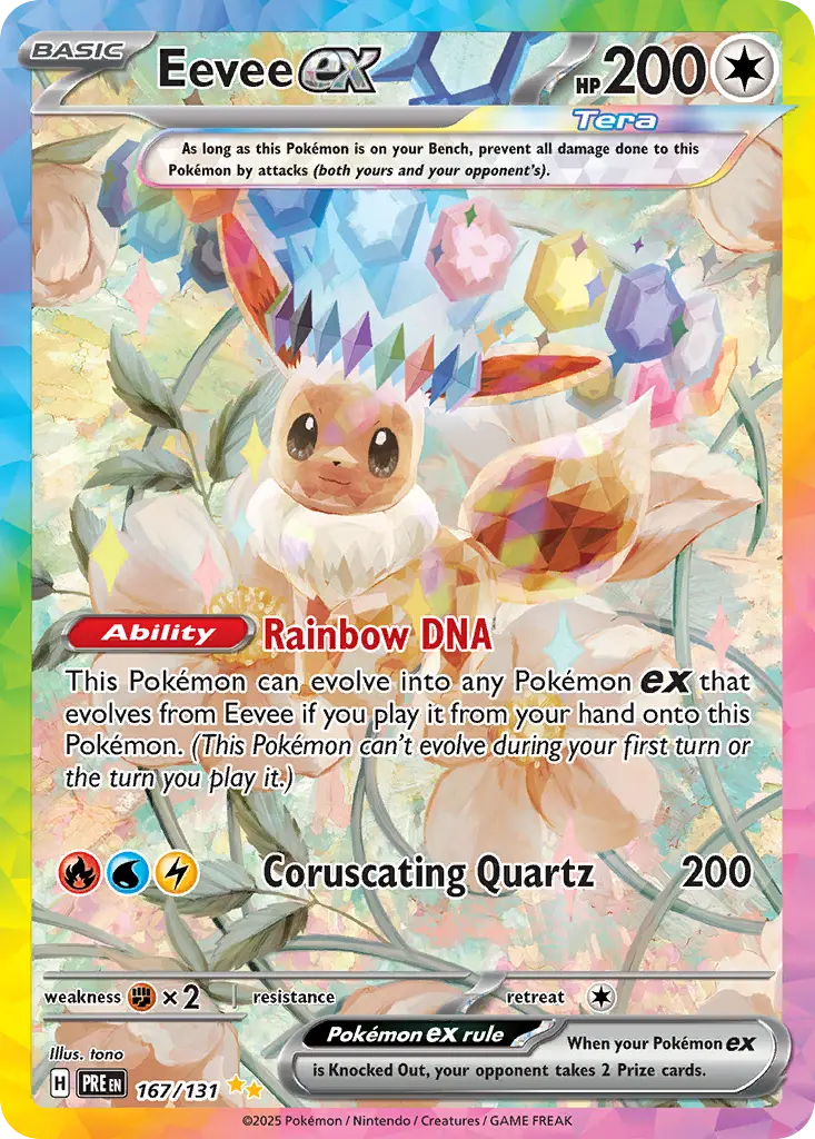 Eevee ex (Prismatic Evolutions) - Pokémon in TCG Land México
