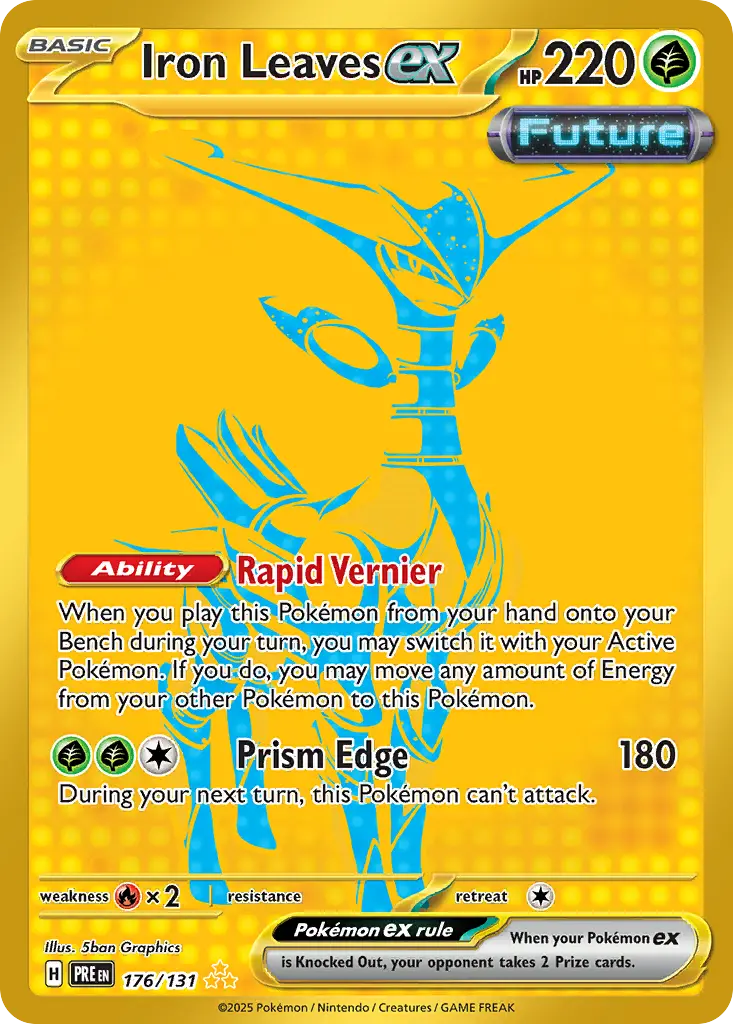 Iron Leaves ex (Prismatic Evolutions) - Pokémon in TCG Land