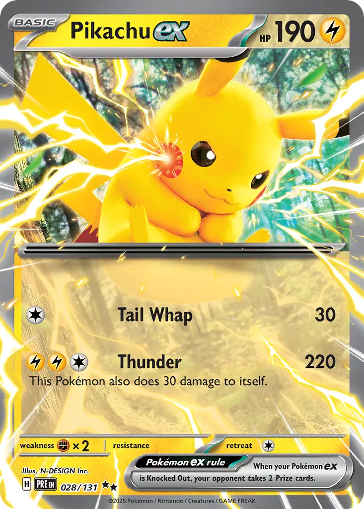 Pikachu ex (Prismatic Evolutions) - Pokémon in TCG Land México