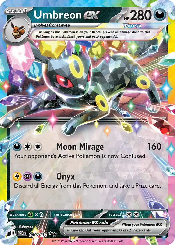 Umbreon ex (Prismatic Evolutions) - Pokémon in TCG Land