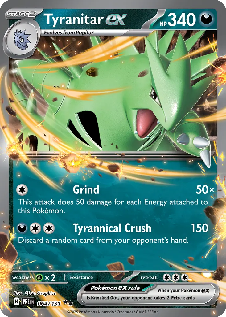 Tyranitar ex (Prismatic Evolutions) - Pokémon in TCG Land México