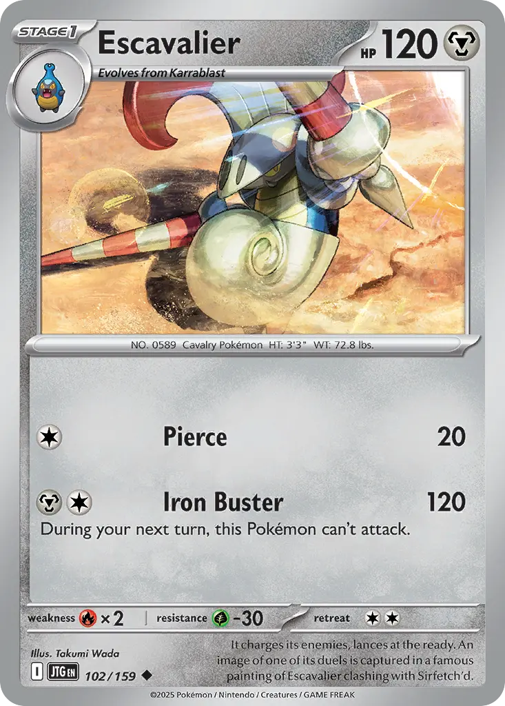 Escavalier (Journey Together) - Pokémon in TCG Land