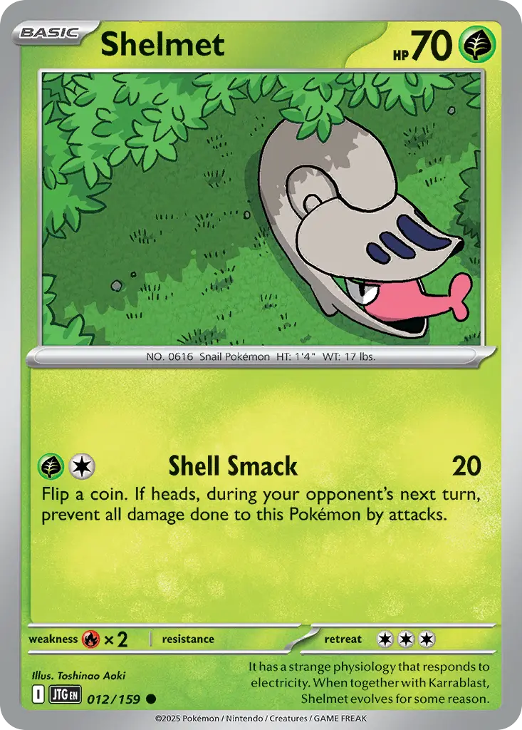 Shelmet (Journey Together) - Pokémon in TCG Land