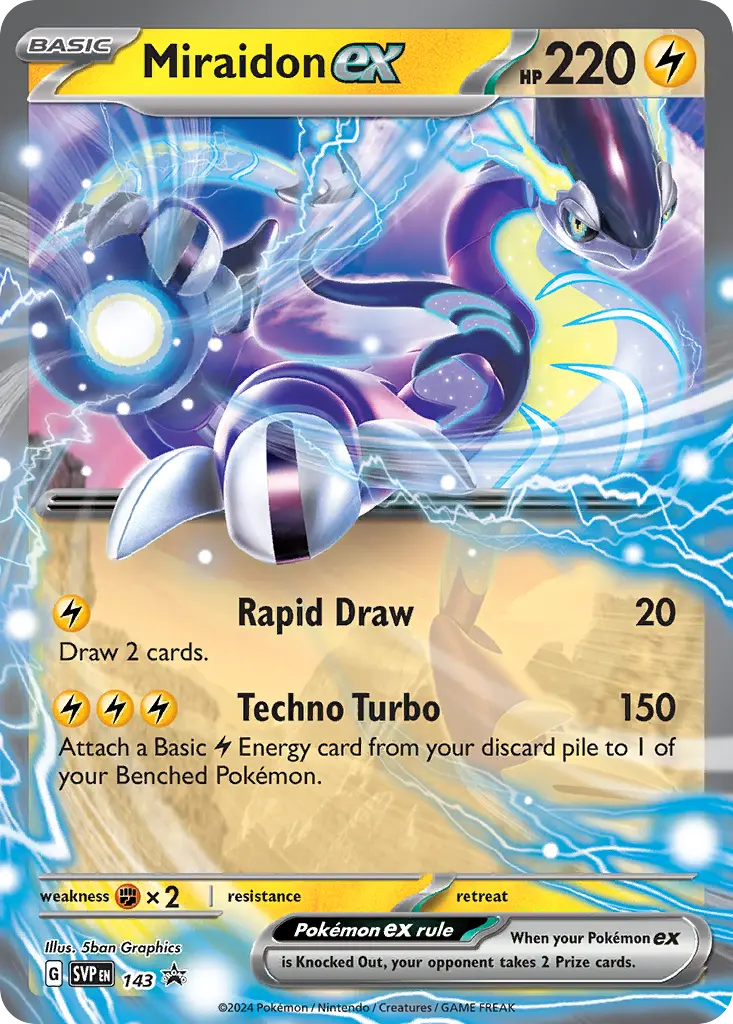 Miraidon ex (Scarlet & Violet Black Star Promos) - Pokémon in TCG Land México